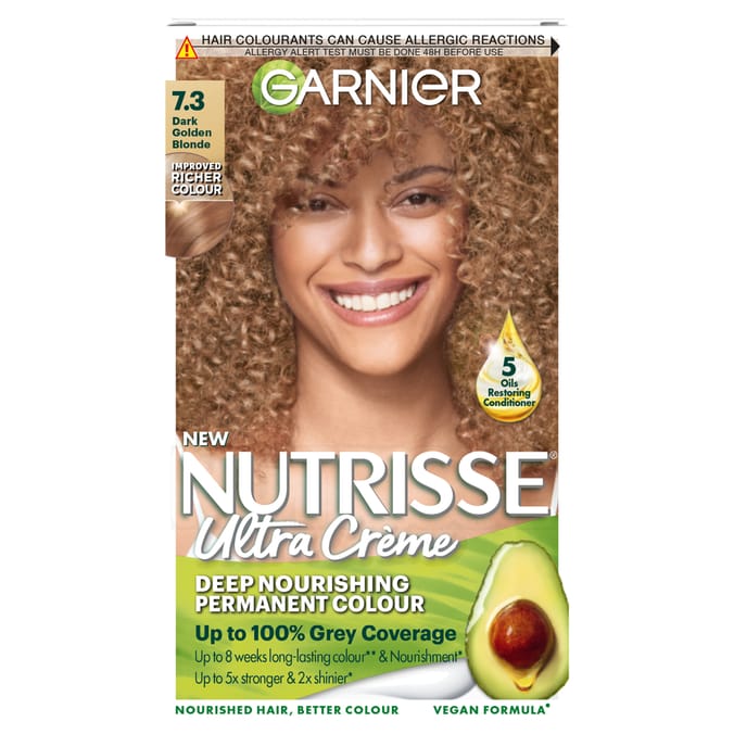 Garnier Nutrisse Ultra Crème Hair Dye - 7.3 Dark Golden Blonde