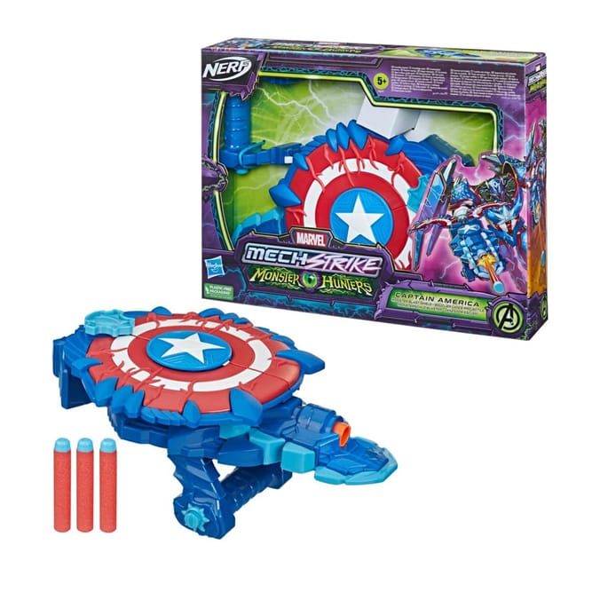 Nerf Avengers Mech Strike Monster Hunters - Captain America