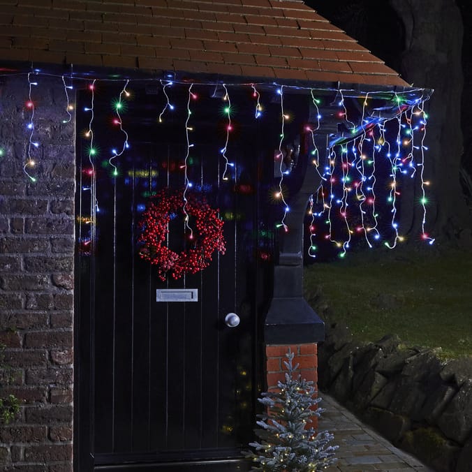 Prestige 1000 LED Gutter Icicle Lights Home Bargains