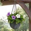 Jardin Artificial Willow Hanging Basket - Purple