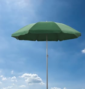 The Outdoor Living Collection 1.8m Steel Parasol - Dark Green