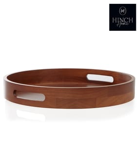 Hinch Home Round Wooden Tray