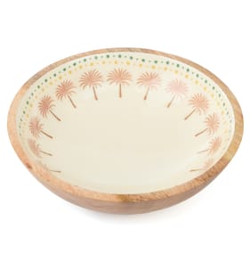 Desert Dusk Mango Wood Round Bowl