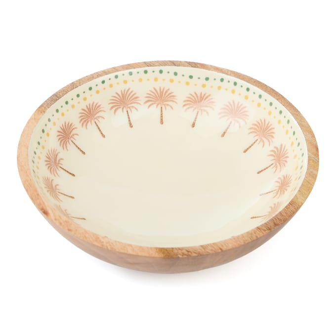 Desert Dusk Mango Wood Round Bowl