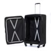 Salisburys Premium Soft Shell Expandable Suitcases - Black