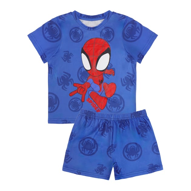 Marvel Spidey En Zijn Geweldige Vrienden Pyjama | Pyjama Sets Voor Jongens | Spiderman Pyjama's | Blauw 116 Marvel Spidey En Zijn Geweldige Vrienden Pyjama | Pyjama Sets Voor Jongens | Spiderman Pyjama's | Blauw 116