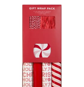 Festive Feeling Gift Wrap Pack - Red