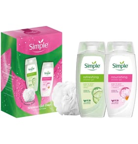  Simple Shower Gel Duo Collection Gift Set