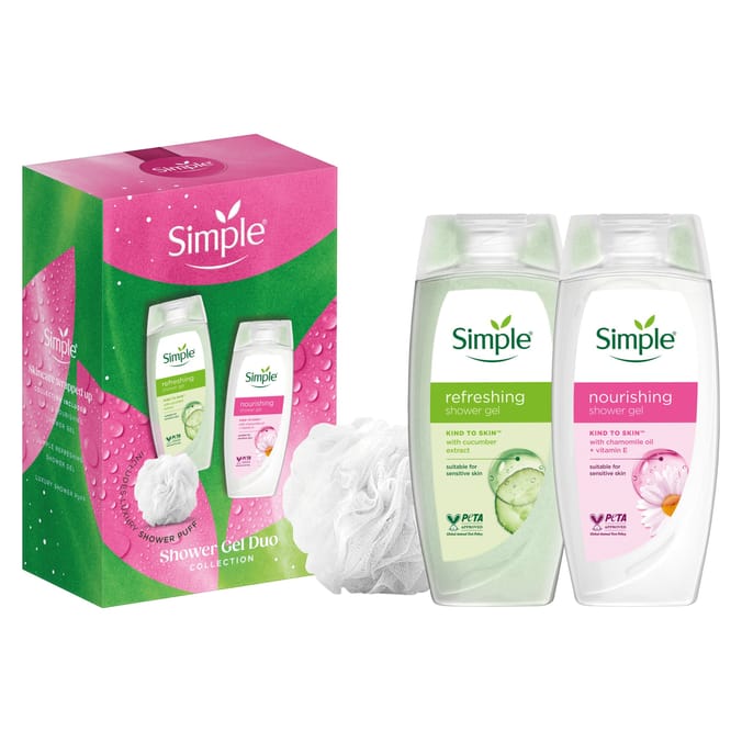 Simple Shower Gel Duo Collection Gift Set