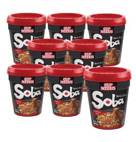 Nissin Cup Noodles Soba Wok Style 92g - Chilli x8