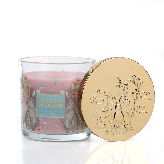 Spring Blooms Scented Candle Spring Blossom Home Bargains