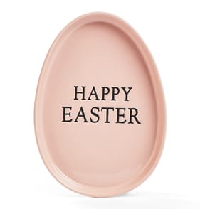 Hoppy Easter Easter Egg Plate - Pink 