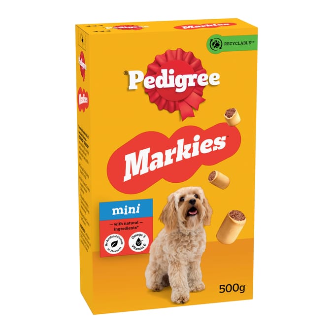 Pedigree Markies Biscuits Mini Dog Treats 12 x 500g