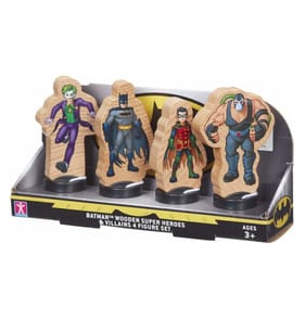 Batman Wooden Superheroes & Villains Figures 4 Pack