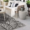 The Outdoor Living Collection Garden Rugs 150 x 240cm - Black Leaf