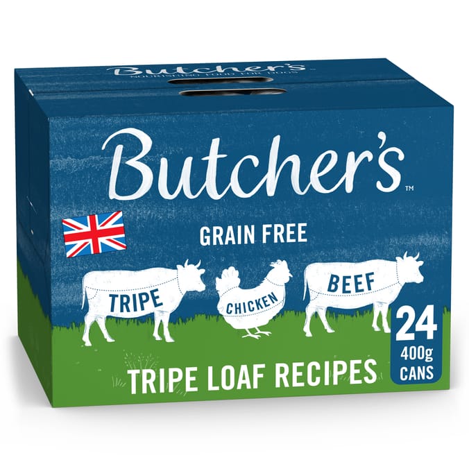 Butcher's Wet Dog Food Tins 24 x 400g - Tripe Loaf Recipes