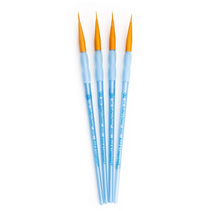 Royal Langnickel Crafter's Choice Golden Talon Liner Brush Set 4 Piece RCC203