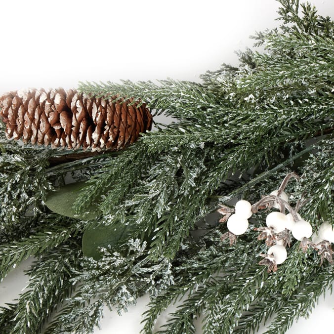 Festive Feeling 5ft Snowy Pine Christmas Garland