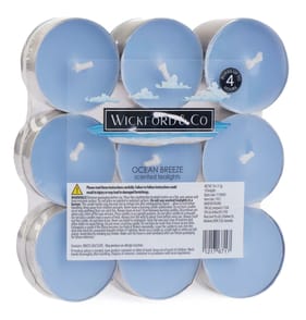 Wickford & Co Scented Tealights 18 Pack - Ocean Breeze