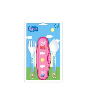Peppa Pig 2 Piece Cutlery Travel Set