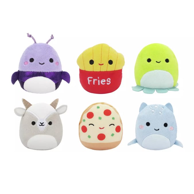 Squishmallows Original Micromallows 6-Pack - Axel, Lune, Floyd, Orphie, Pep, Walker