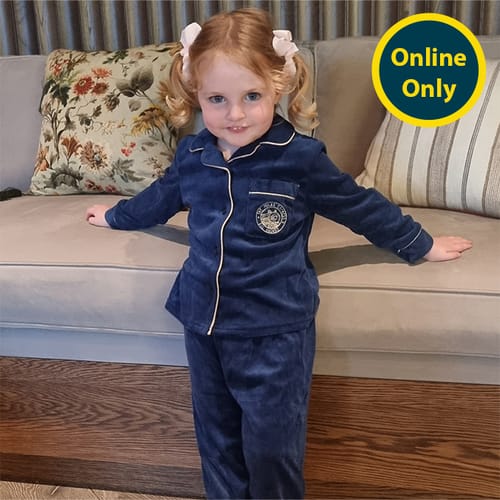 The Polar Express Kids Navy Blue Pyjama Set Home Bargains