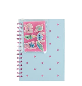 Stitch A5 Silicone Notebook With Badges