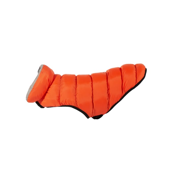 My Pets Reversible Padded Puffer Orange Coat
