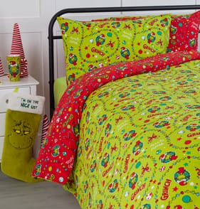 The Grinch Glow In The Dark Duvet Set