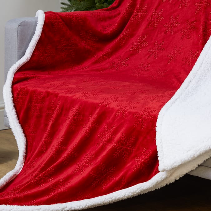 Sleigh Bells Sherpa Reverse Throw