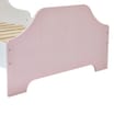 Liberty House Toys Two Tone Toddler Bed and 9 Bin Storage Unit Set - White & Pink