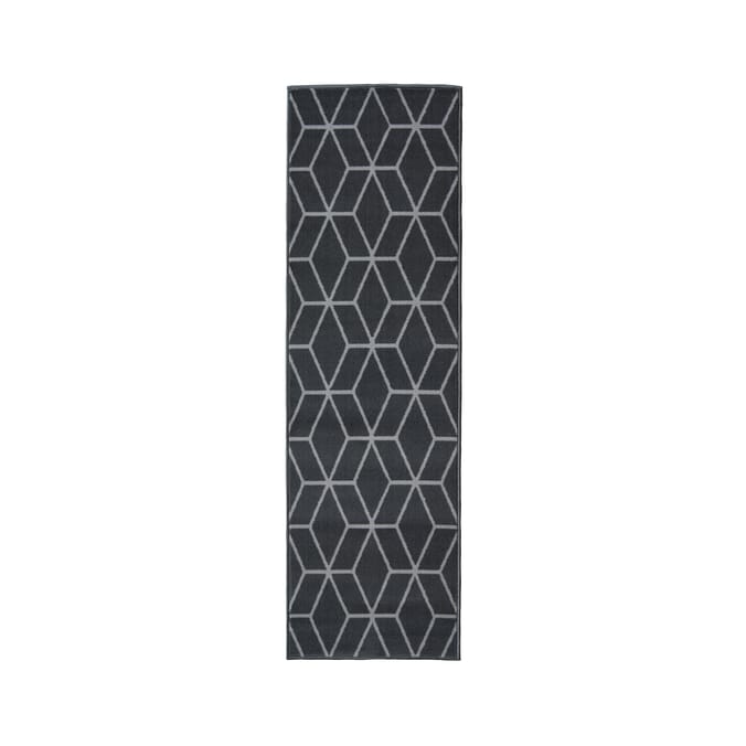 Essentials Maestro Geometric Runner - Grey 55 x 185cm
