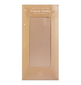Festive Feeling Tissue Paper 12 Pack - Gold