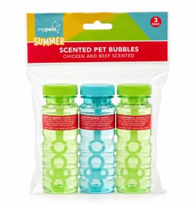 Pet Summer Scented Bubble Wand 3 Pack - Chicken And Beef Scented
