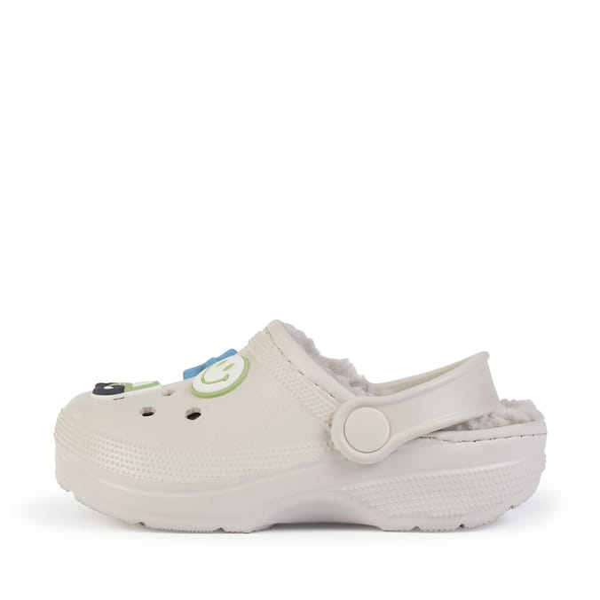 Originals Kids Grey Fleece Lined Clogs