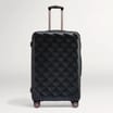 Salisburys Embossed Quilted Shell Suitcase - Black