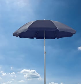 The Outdoor Living Collection 1.8m Steel Parasol - Navy