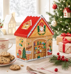 Christmas House Filled Tin 90g