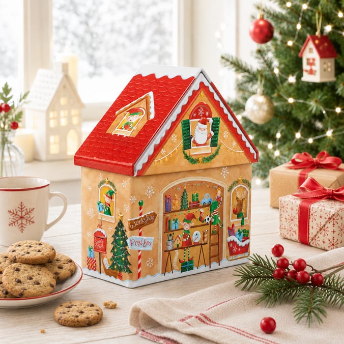 Christmas House Filled Tin 90g