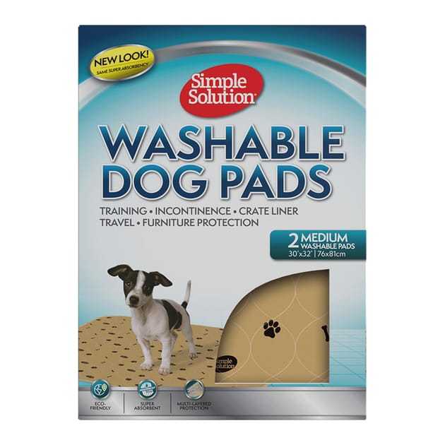 Simple Solution Washable Dog Pads 2 Pack Medium Home Bargains