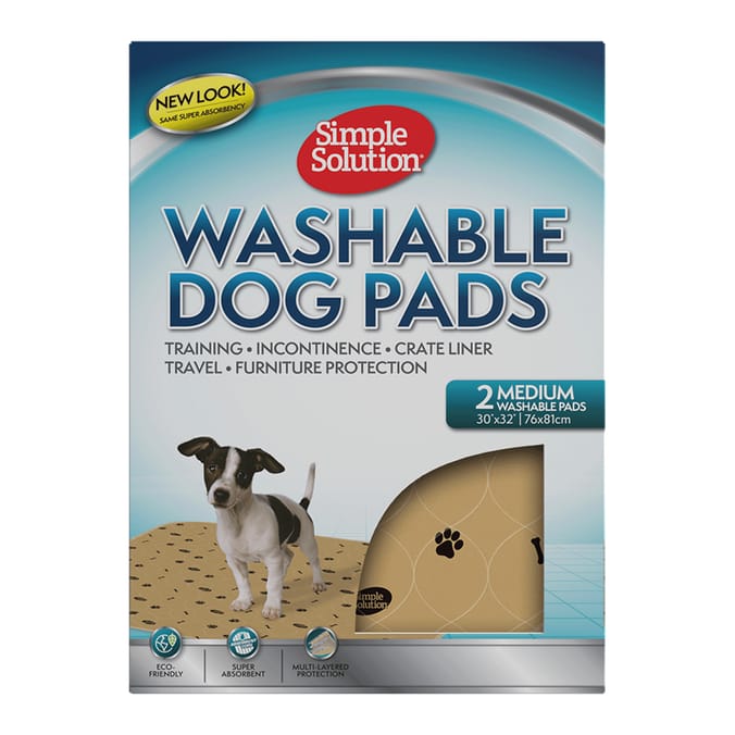 Simple Solution Washable Dog Pads 2 Pack - Medium