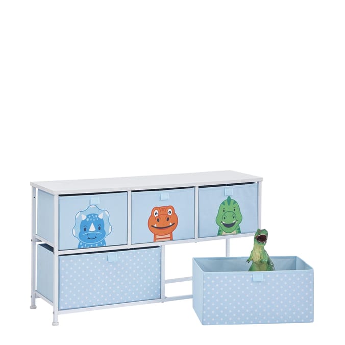 Liberty House Toys Kids Dinosaur 5 Drawer Storage Chest