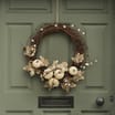 Home Collections Harvest Wreath 15" - Cream