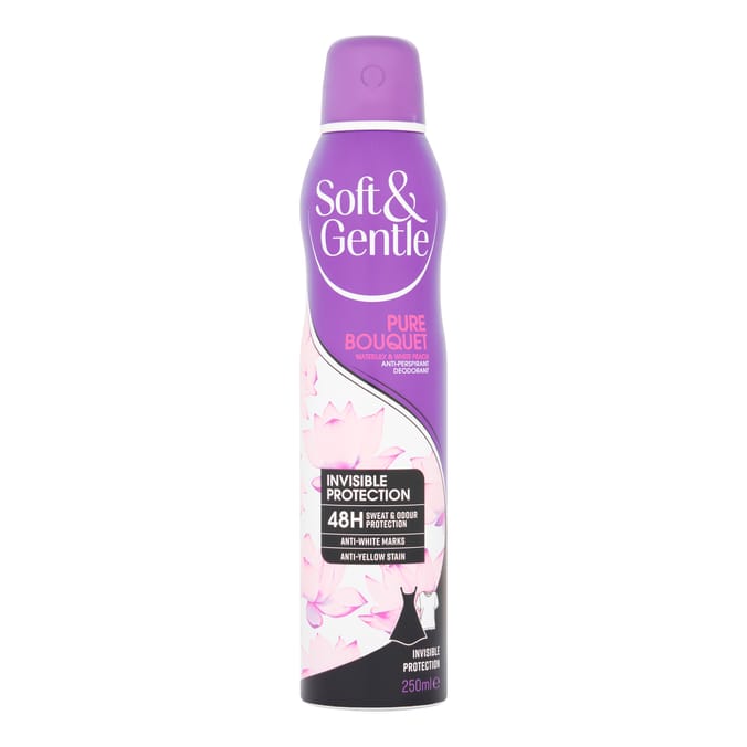 Soft & Gentle Pure Bouquet Waterlily & White Peach Antiperspirant 250ml
