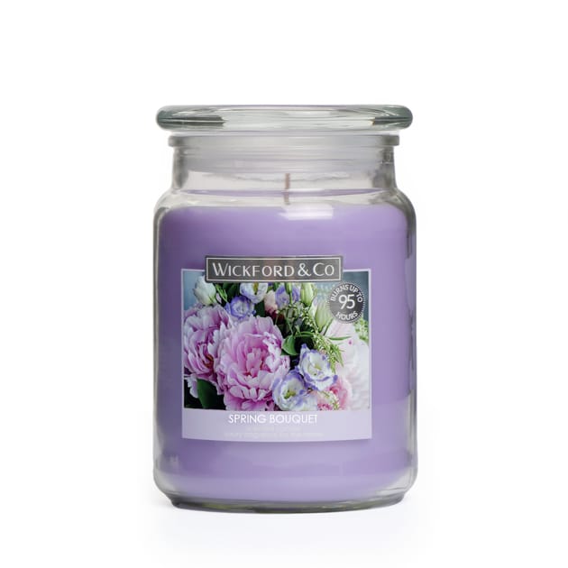 Wickford & Co Scented Candle 18oz Spring Bouquet Home Bargains