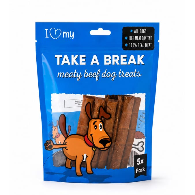 I Love My Take A Break Meaty Dog Treats 5 Pack - Chicken