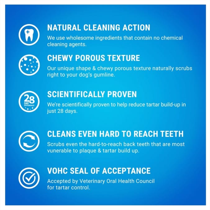 Dentalife Small Dog Treat Dental Chew 3 x 21 Stick Pack