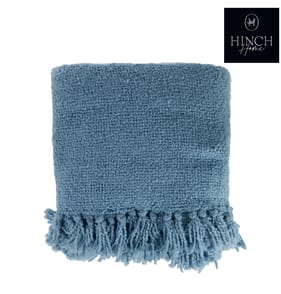 Hinch Home Knitted Throw - Blue