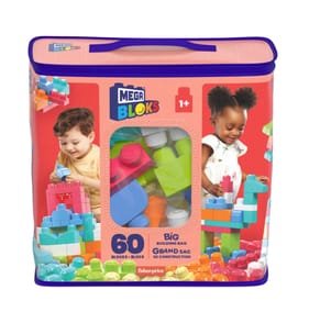 Mega Bloks Big Building Bag 60 Pieces - Red