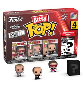 Funko Bitty Pop WWE 4pk - Bret “Hit Man” Hart, Shawn Michaels,“Mean” Gene Okerlund, and a mystery Bitty Pop! Figure